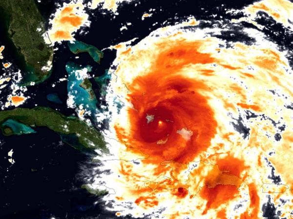 Eye of Hurricane Irene Spotted from Space